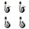 Service Caster 4 Inch 316SS Black Poly Swivel 1-7/8 Inch Expanding Stem Caster Lock Brake, 2PK SS316TTLEX20S414-PPUB-BLK-2-S-2-178 - alternate 3